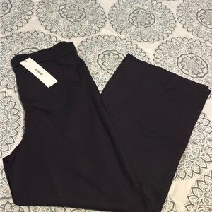 Black Wide-Leg Pants With Tummy Control 3XL
